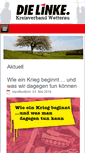 Mobile Screenshot of die-linke-wetterau.de
